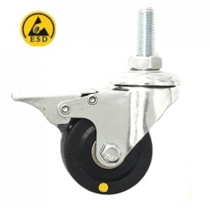 221 Series - Black Conductive (ESD)  Bole Hole Castors