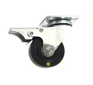 221 Series - Black Conductive (ESD) & Grey Poly urethane (PU) Top Plate Castors