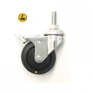 370 Series - Black Conductive (ESD) Bole Hole Castors