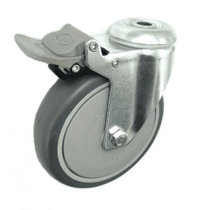 377 SERIES - POLY URETHANE (ETHER PU) BOLE HOLE CASTORS