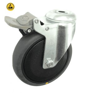 377 Series - Grey Conductive (ESD) Bole Hole Castors