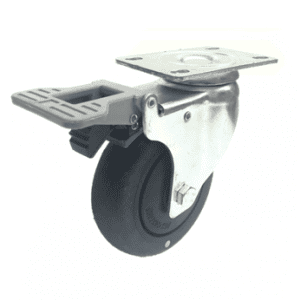 433 Series - Black Conductive (ESD) Top Plate Castors