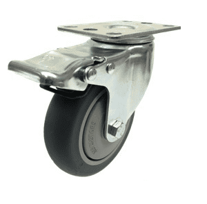 411 Series - Thermoplastic Rubber (TPR) Top Plate Castors